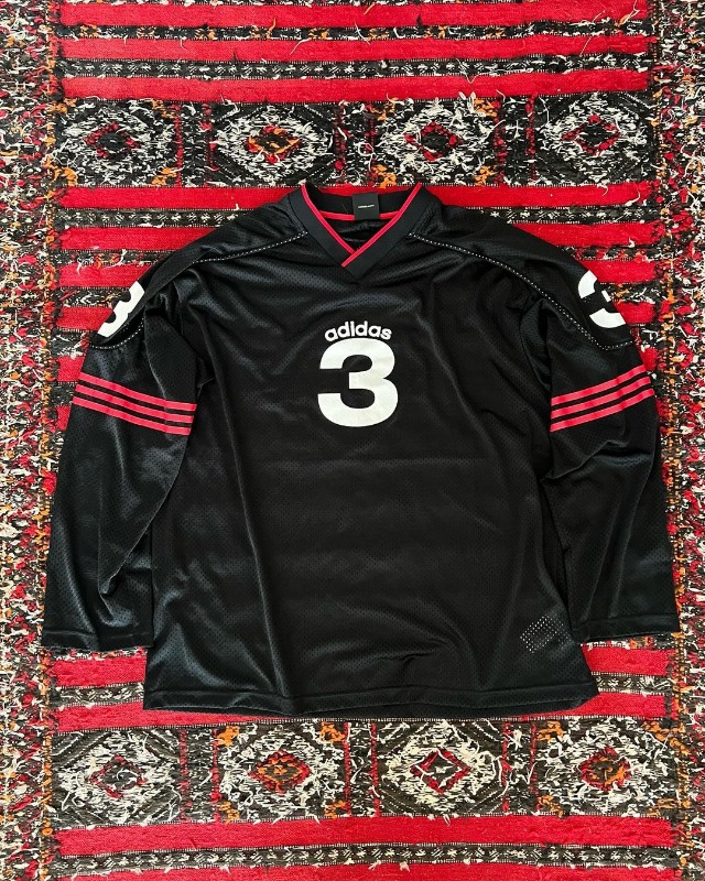Vintage Adidas Black Label 90' Mesh Hockey Jersey_1