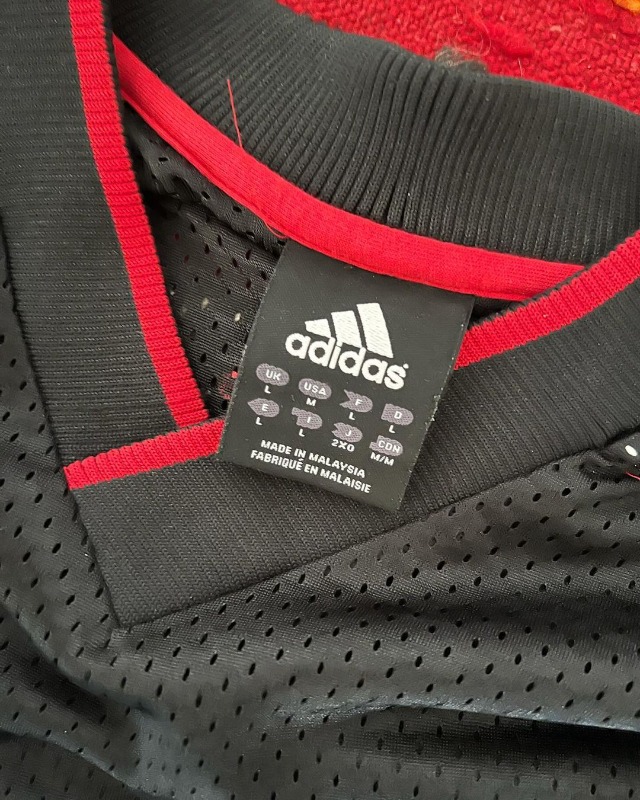 Vintage Adidas Black Label 90' Mesh Hockey Jersey_3